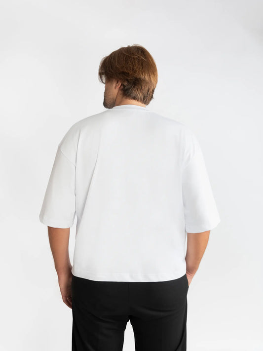 Maglia Oversize Unisex Bianca